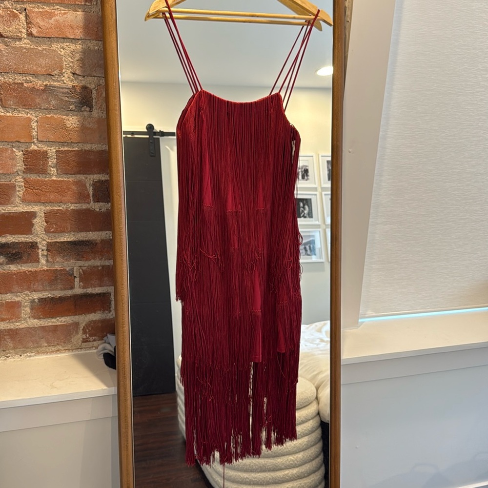 Commense Fringe Dress